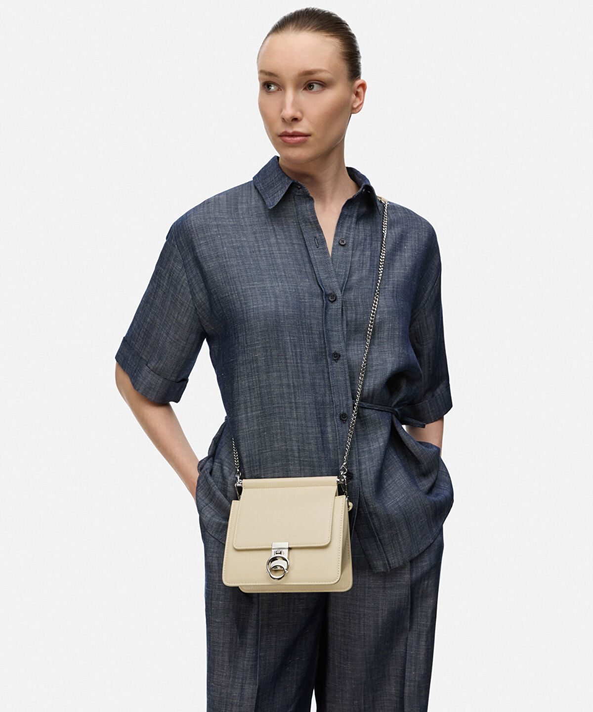 Locket Leather-Effect Bag