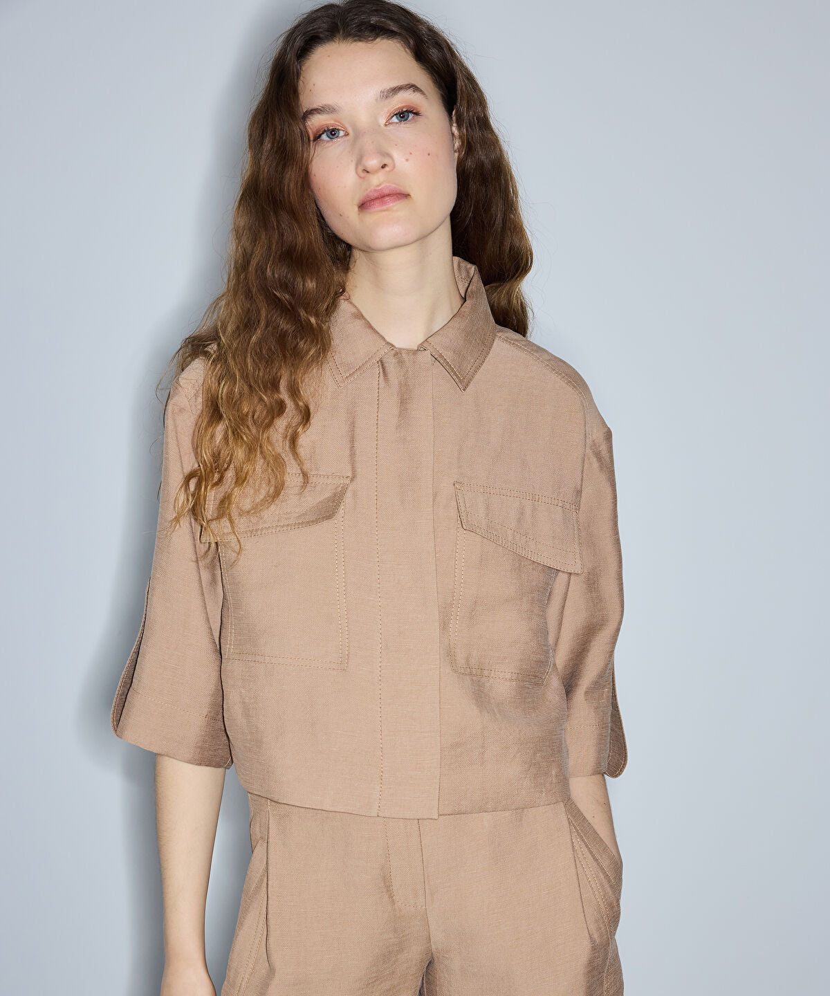 Balloon Hem Jacket