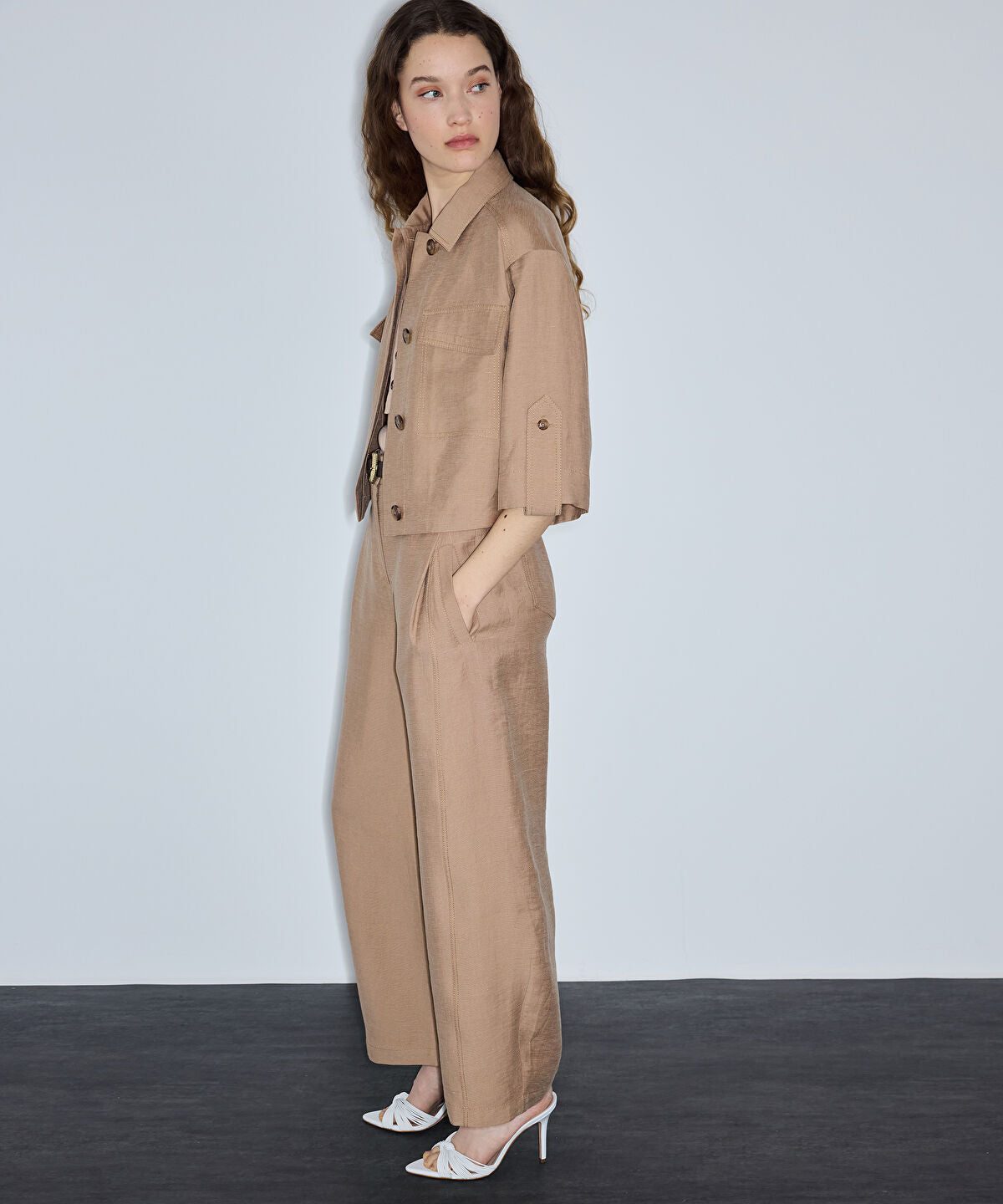 Balloon Hem Jacket