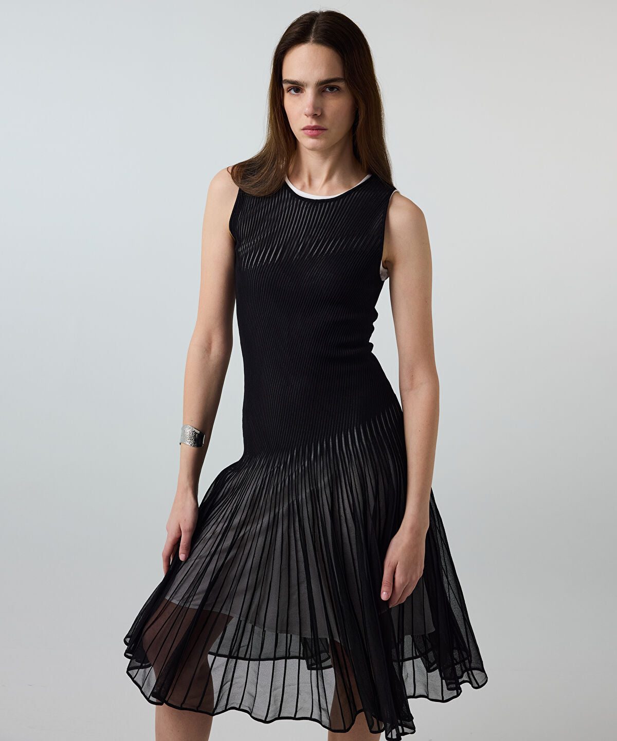 Color-Block Layered Dress
