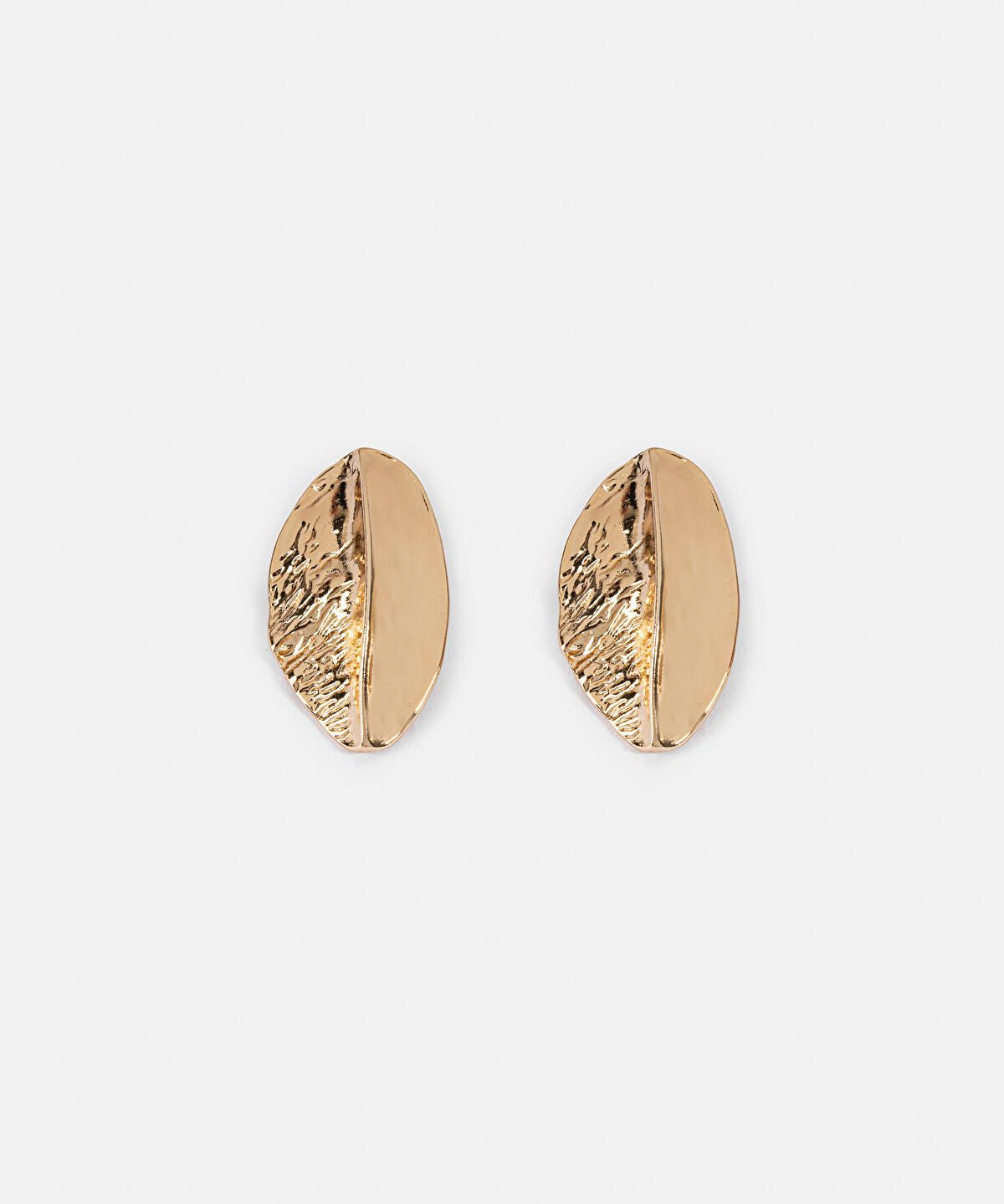 Contrast Texture Metal Earrings