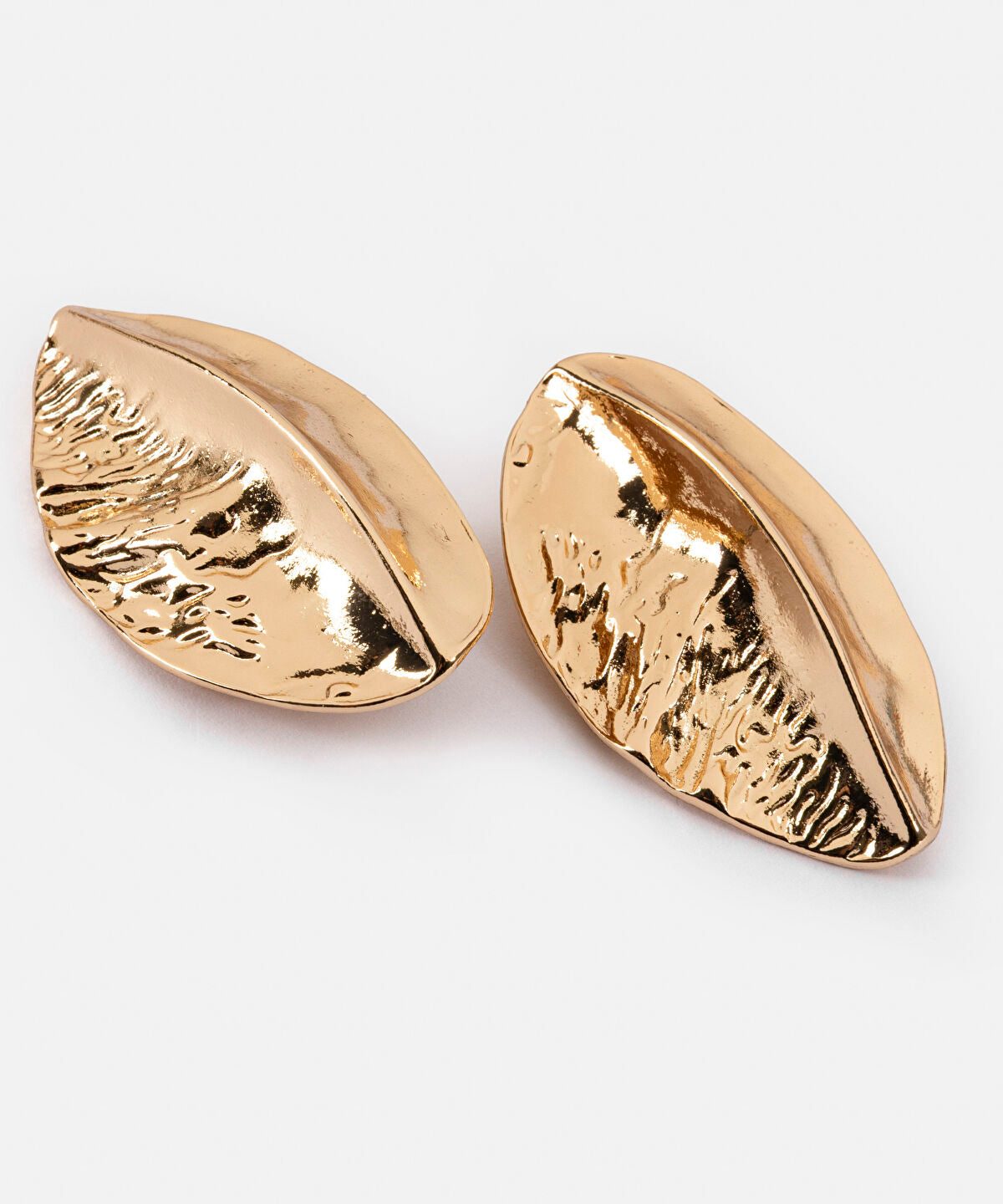 Contrast Texture Metal Earrings