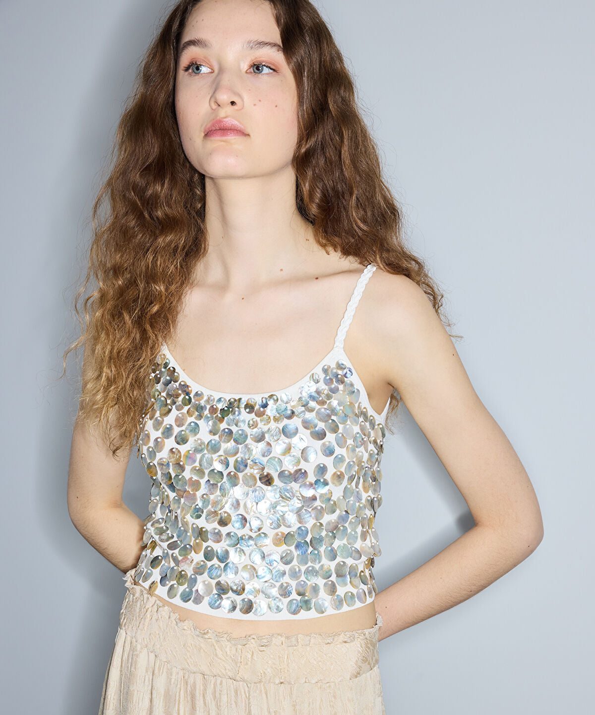 Embellished Cropped Top