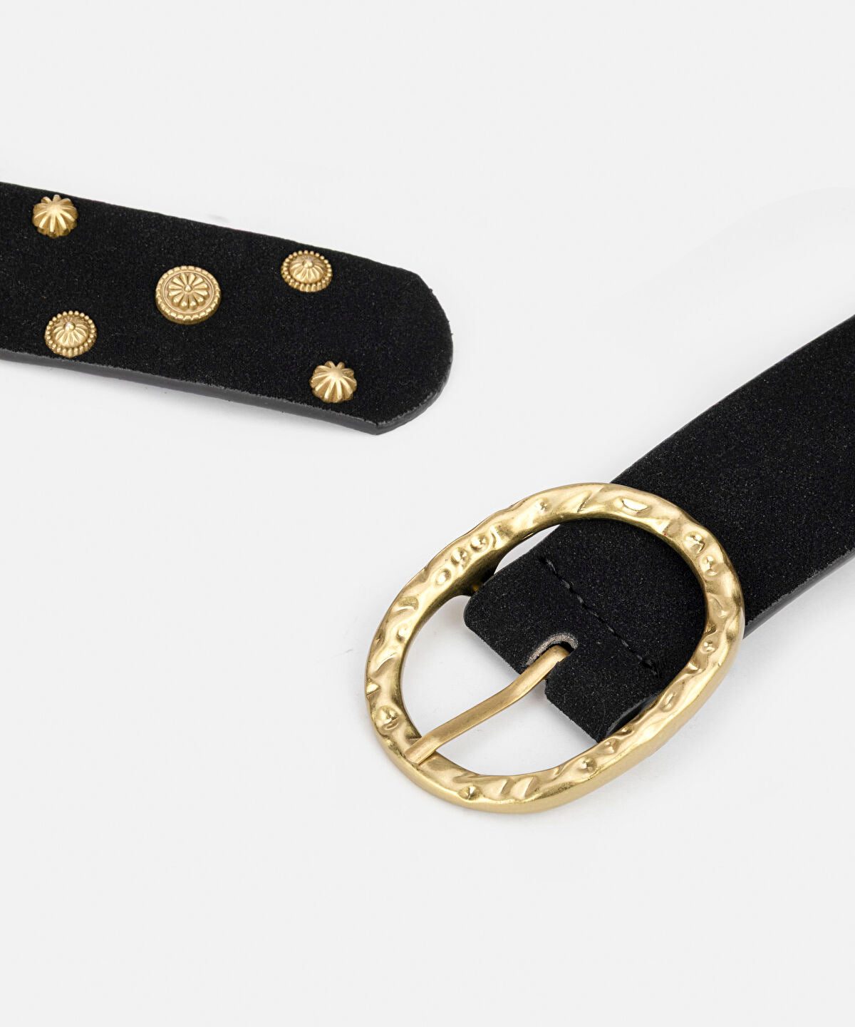 Embellished Suede Belt