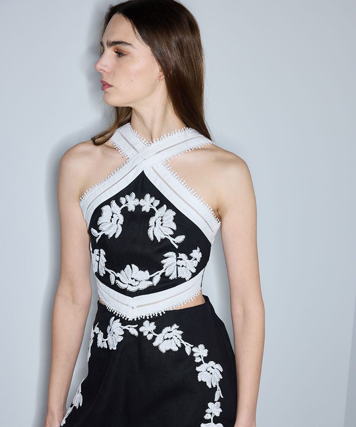 Embroidered Short Jumpsuit