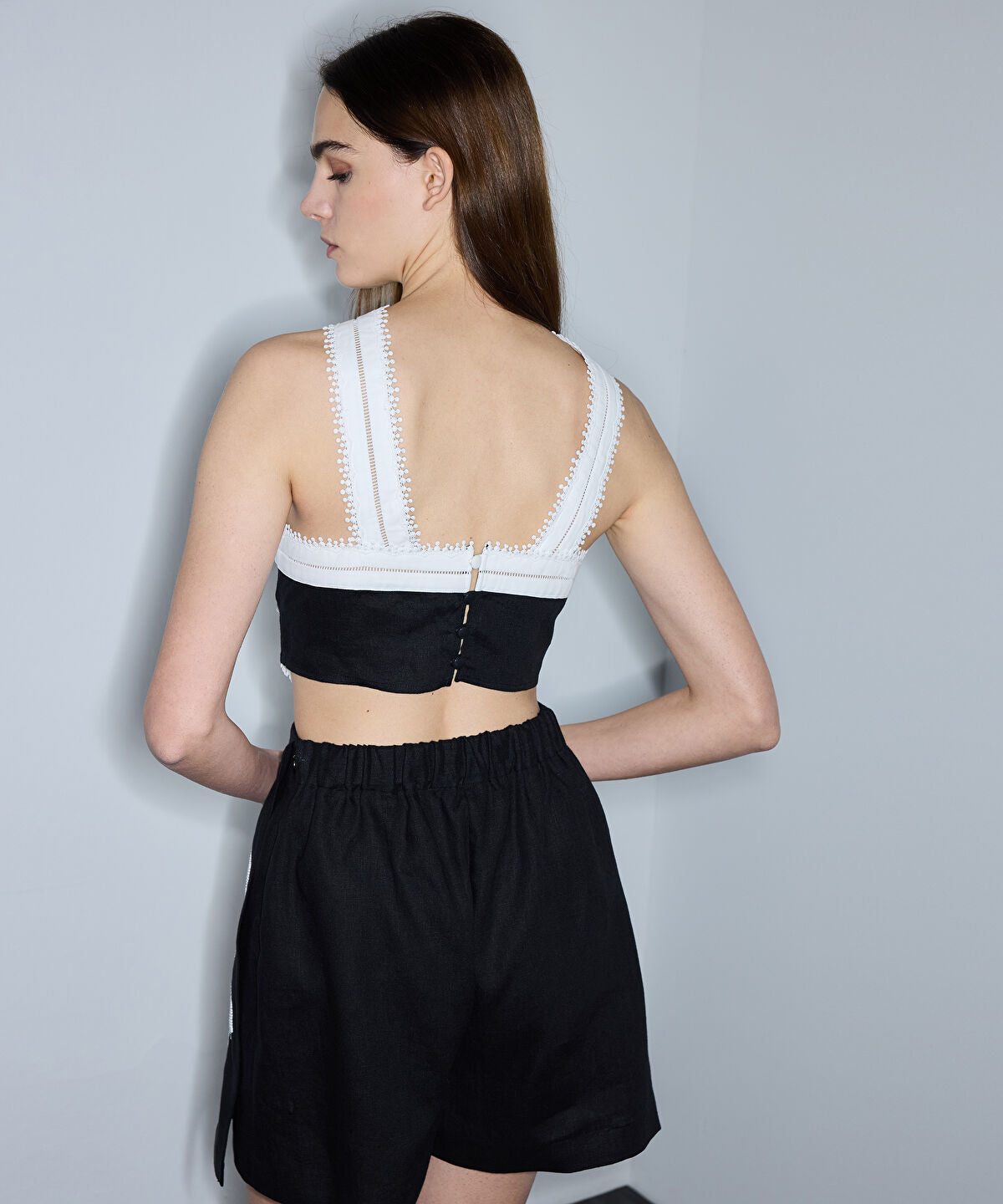 Embroidered Short Jumpsuit
