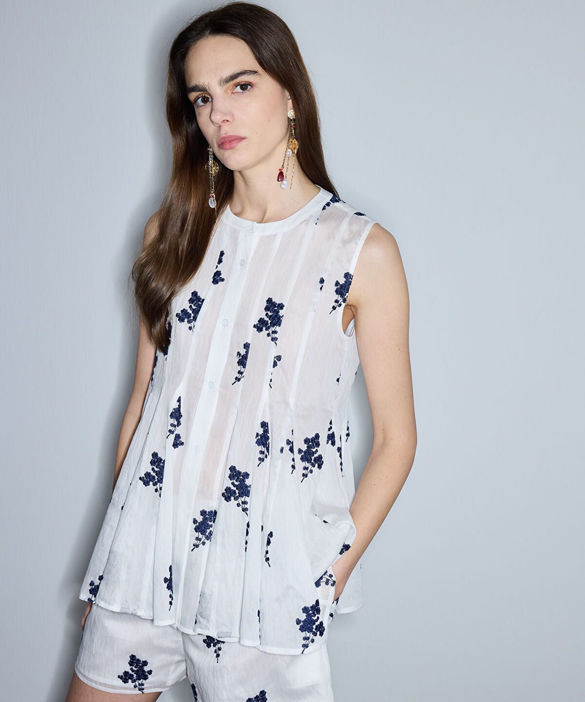 Floral Embroidered Blouse