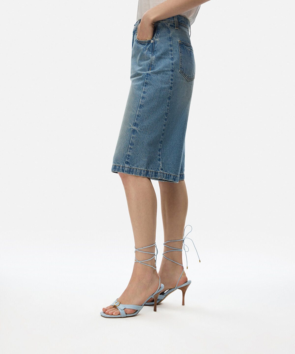 Ankle Tie Heeled Sandals