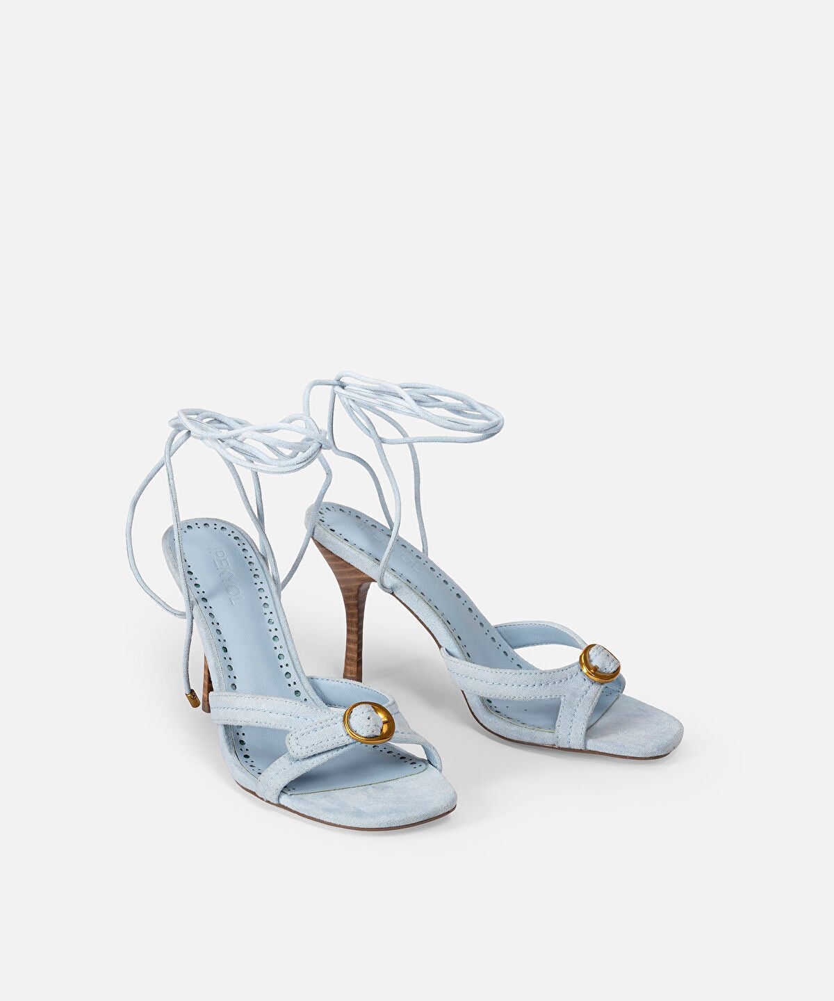 Ankle Tie Heeled Sandals