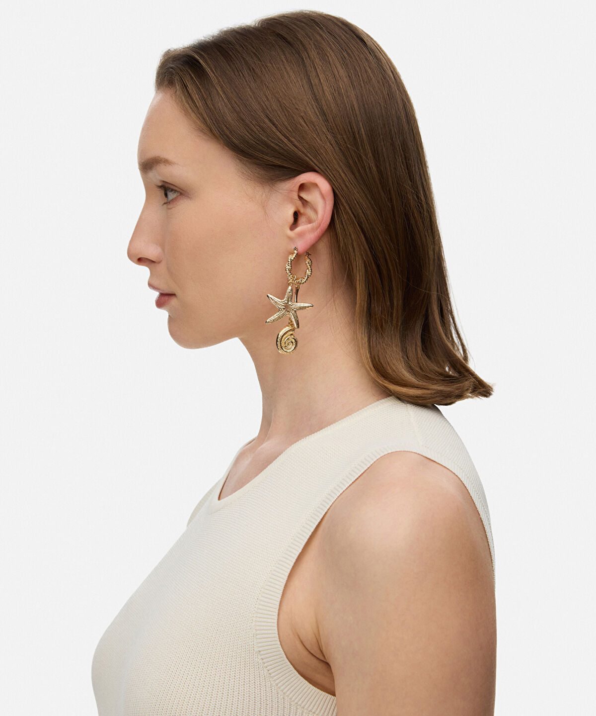 Marine Inspired Asymmetric Earrings