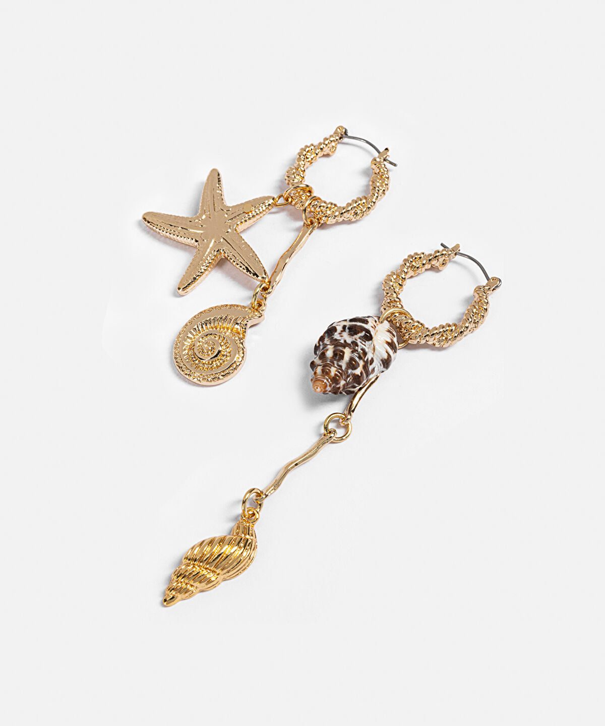 Marine Inspired Asymmetric Earrings