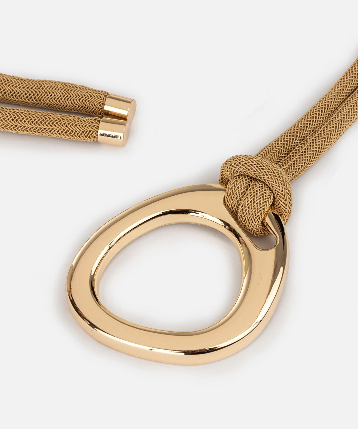 Metal Buckle Cord Belt