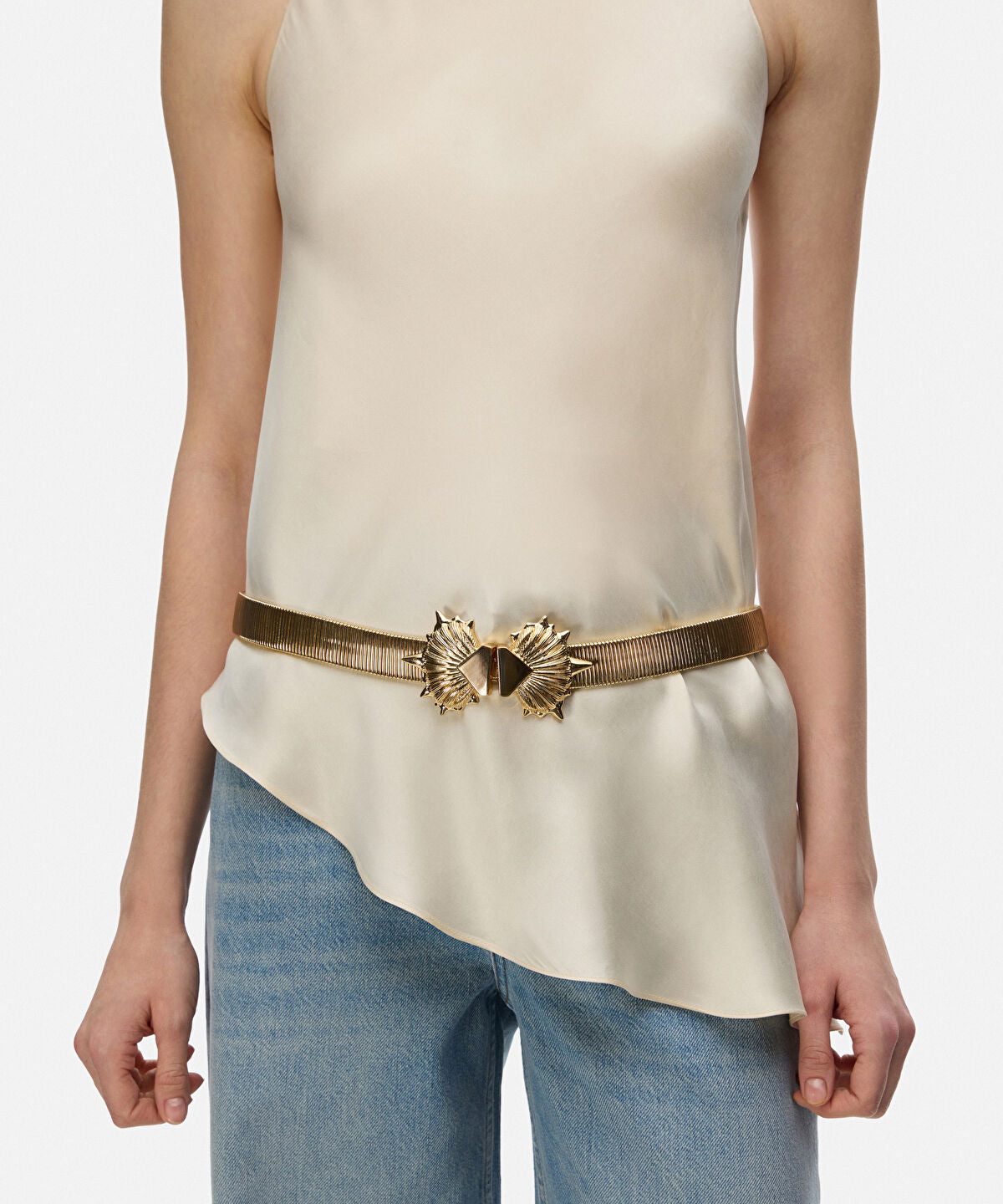 Metal Seashell Buckle Belt