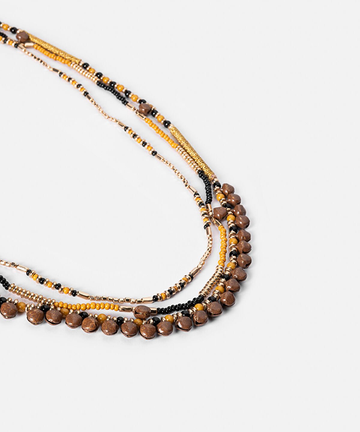 Mixed Beaded Long Necklace Set