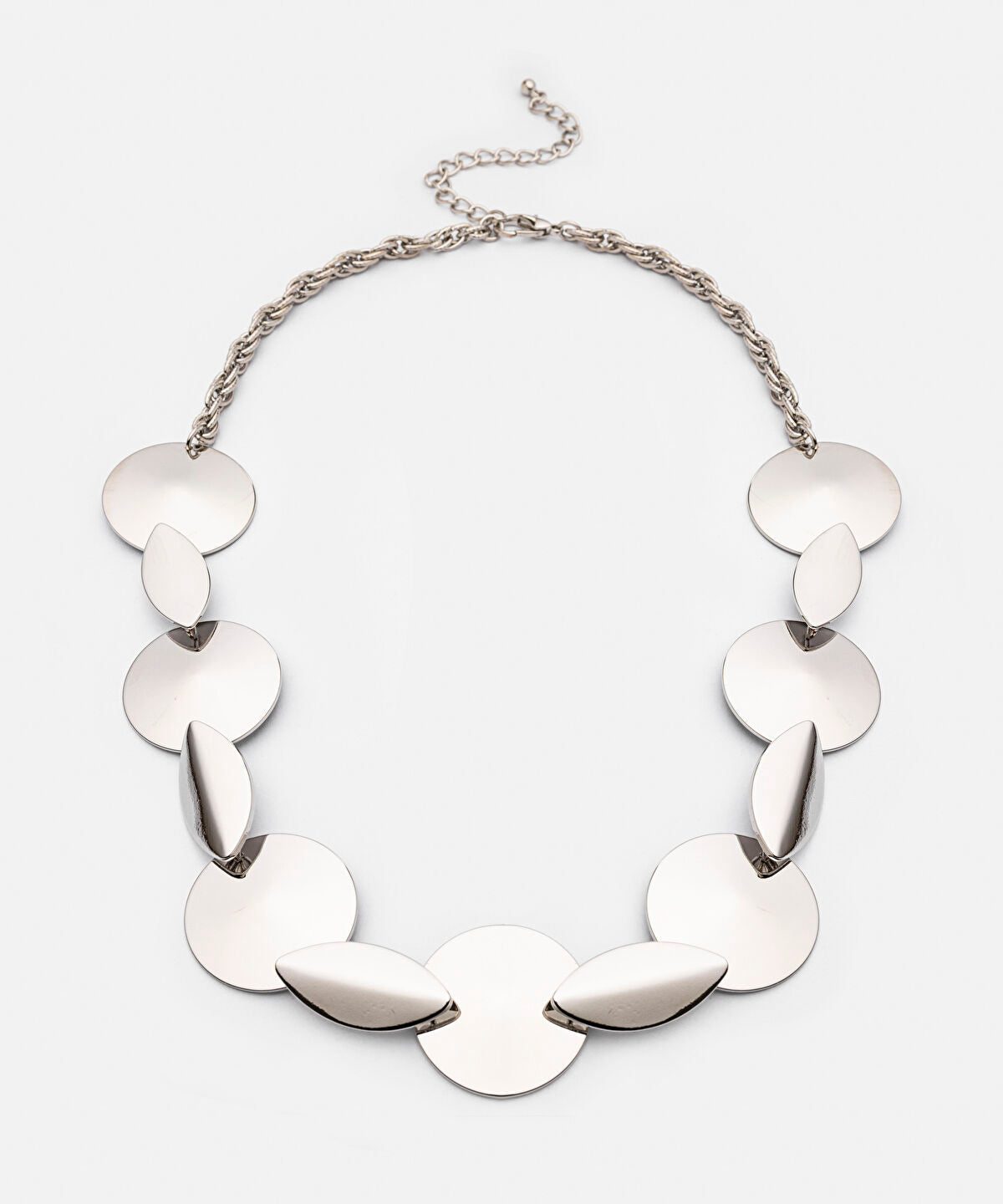 Mixed Form Metal Necklace