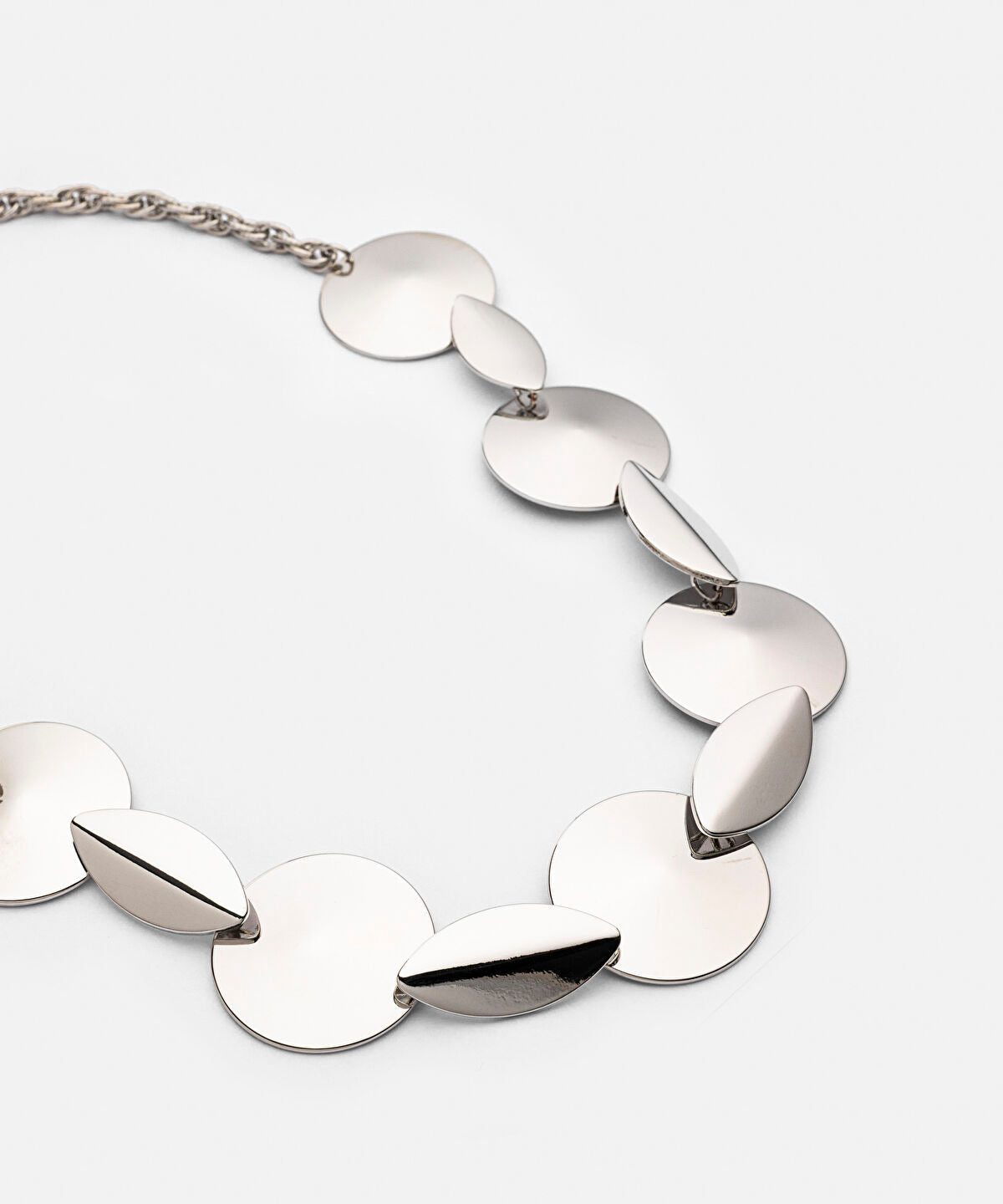 Mixed Form Metal Necklace