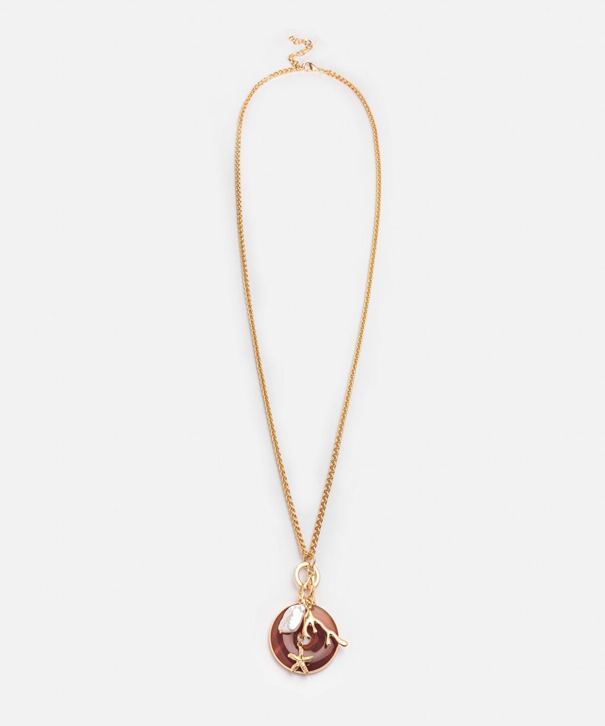 Mixed Pendant Long Chain Necklace