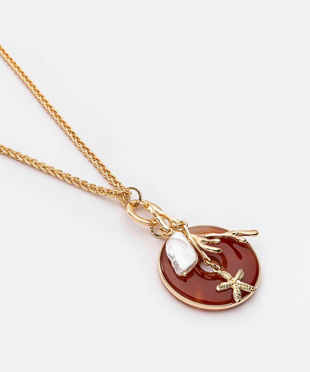 Mixed Pendant Long Chain Necklace