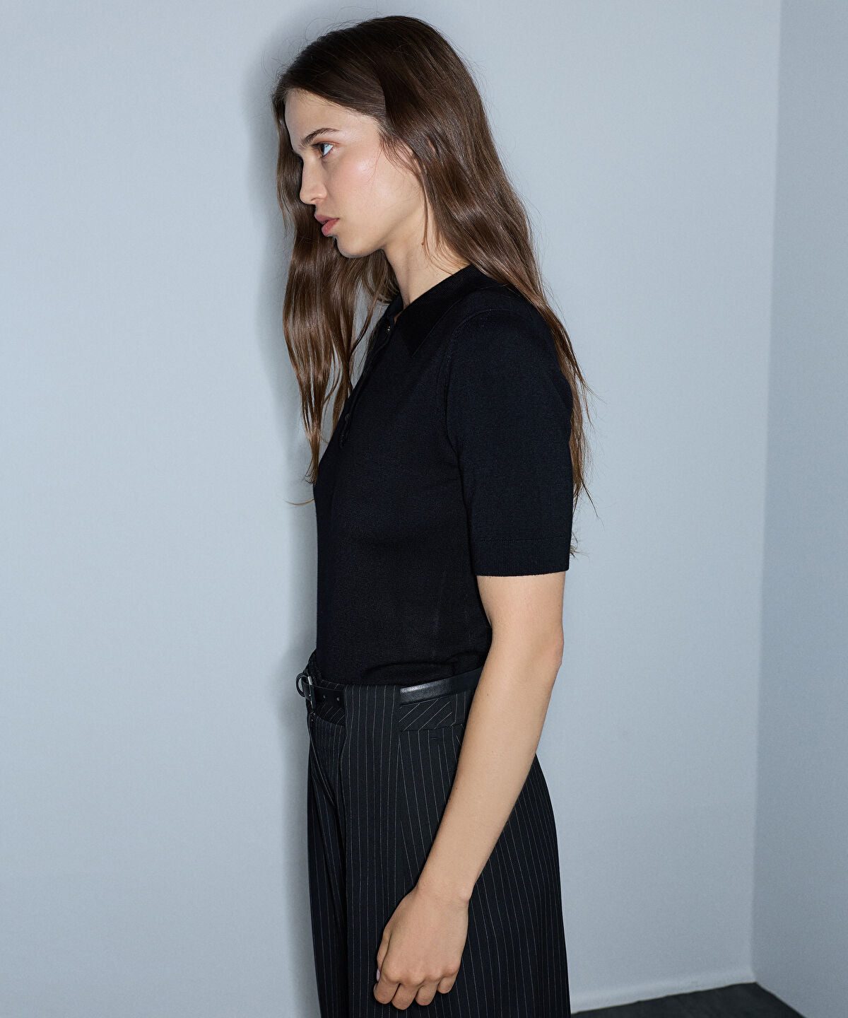 Polo Knit Top