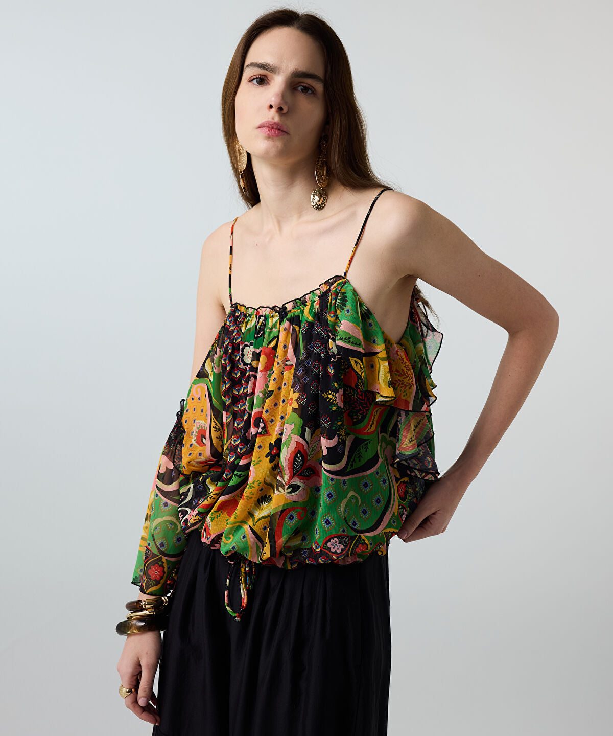 Printed Chiffon Blouse