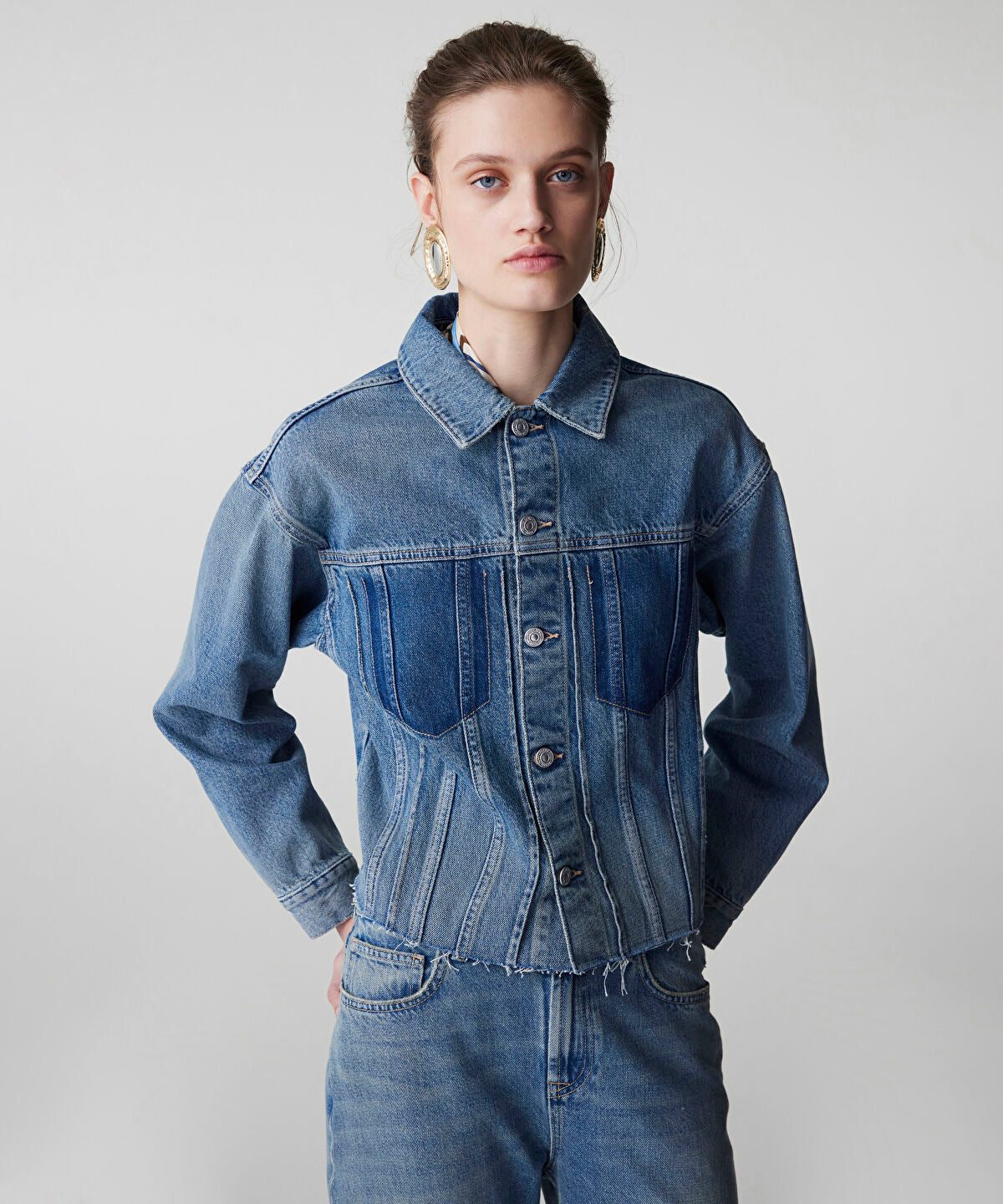 Raw Edge Denim Jacket