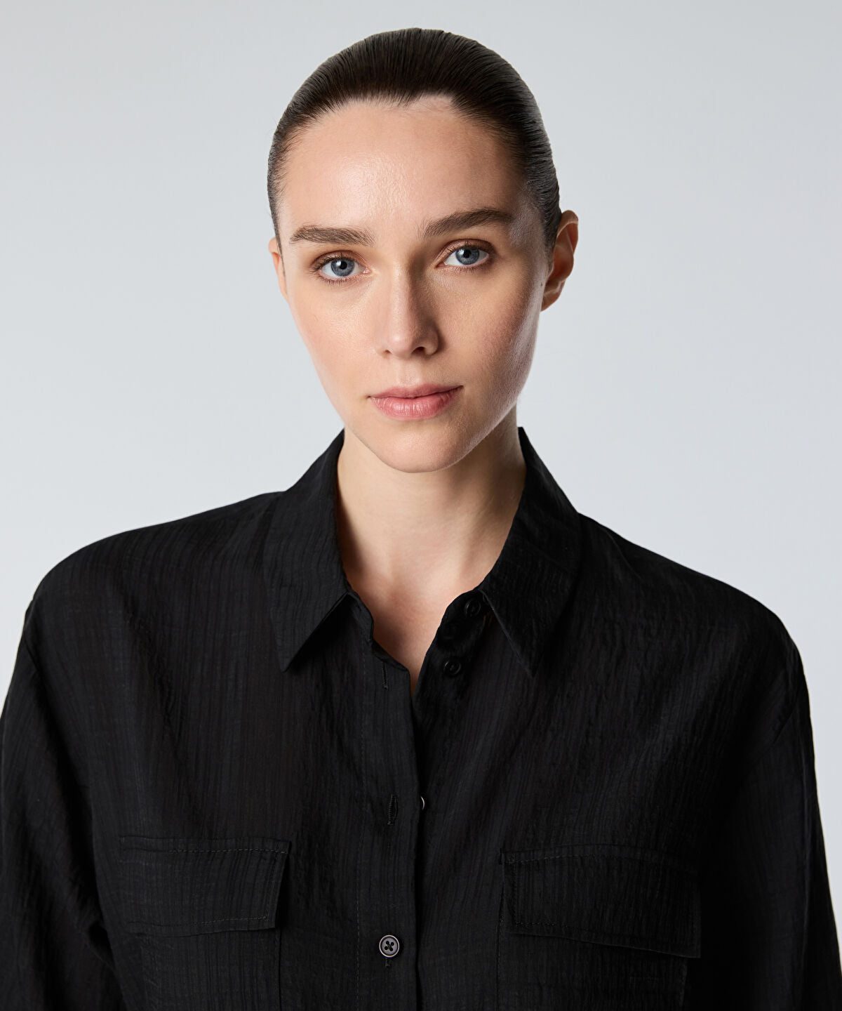 Relaxed-Fit Shirt with Flap Pockets