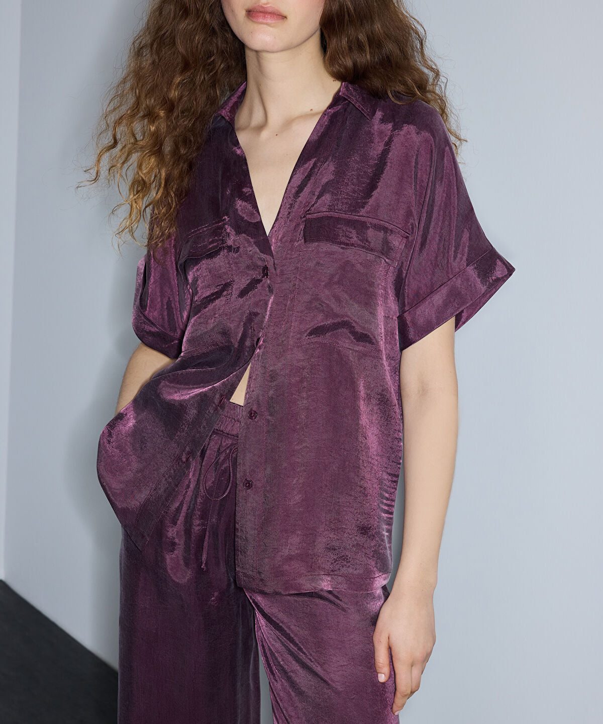 Relaxed-Fit Shirt with Pockets