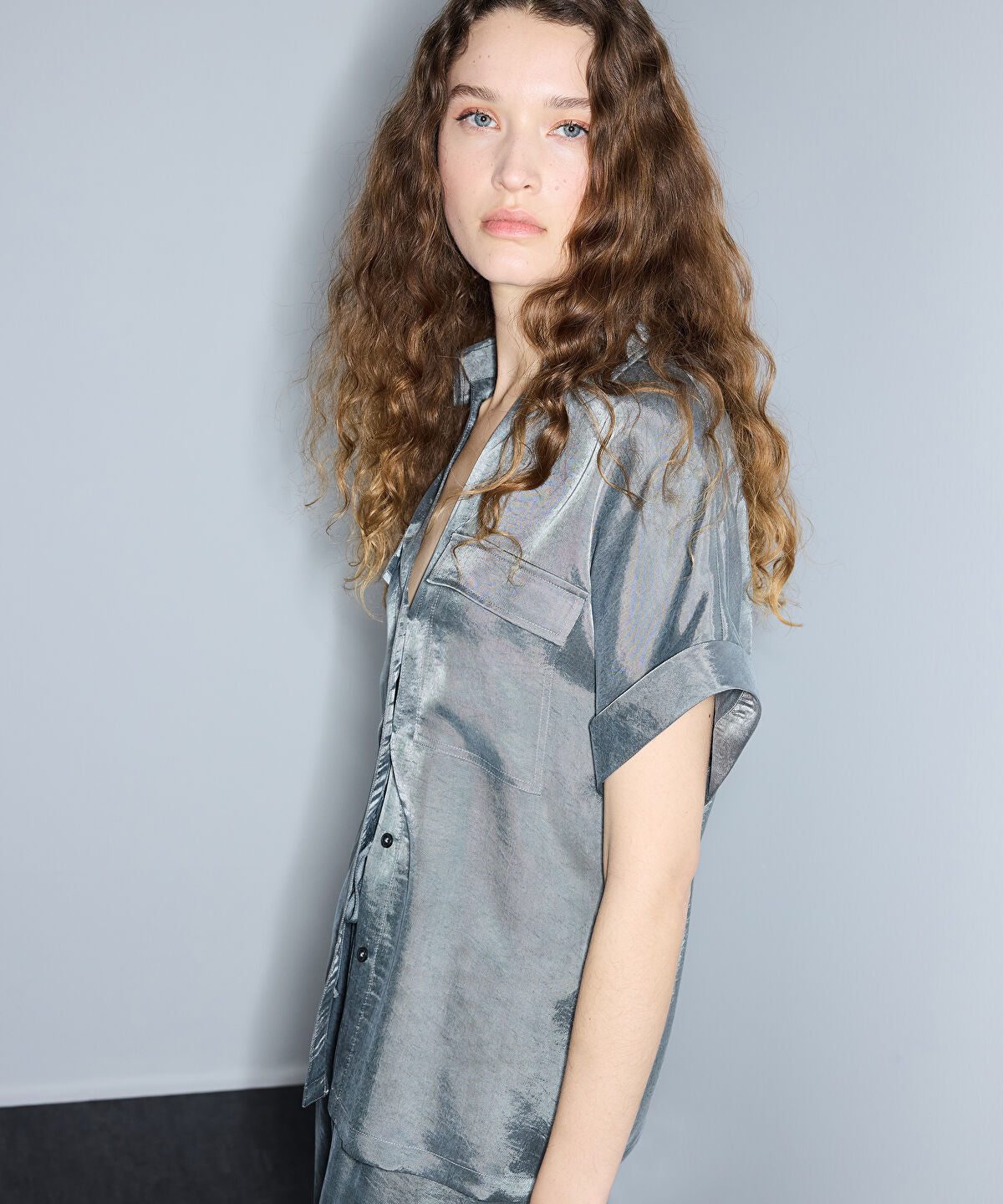 Relaxed-Fit Shirt with Pockets
