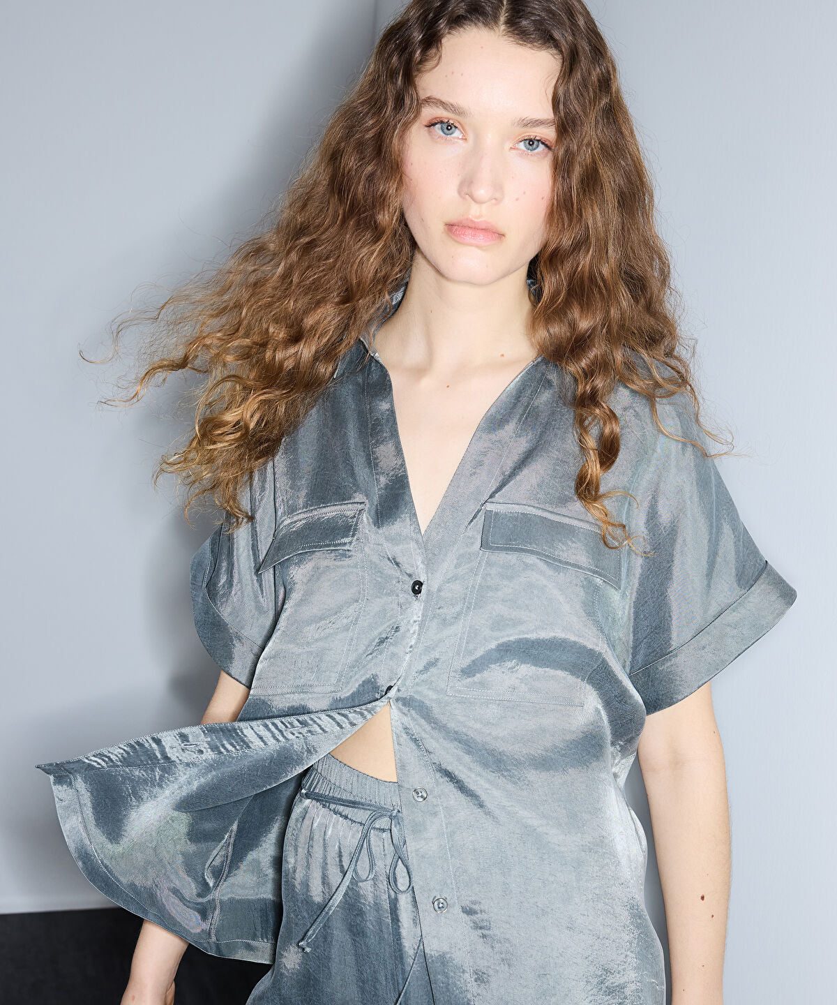 Relaxed-Fit Shirt with Pockets