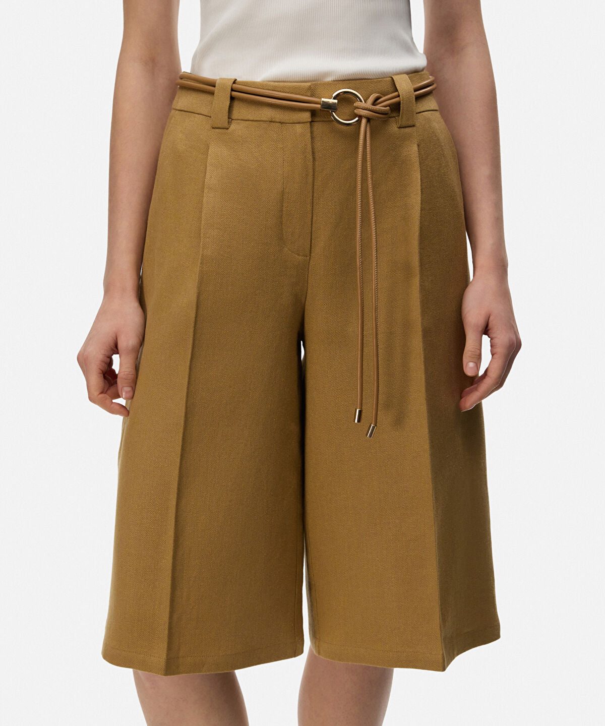 Round Buckle Cord Belt