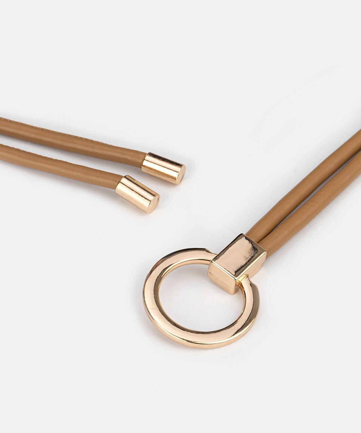 Round Buckle Cord Belt