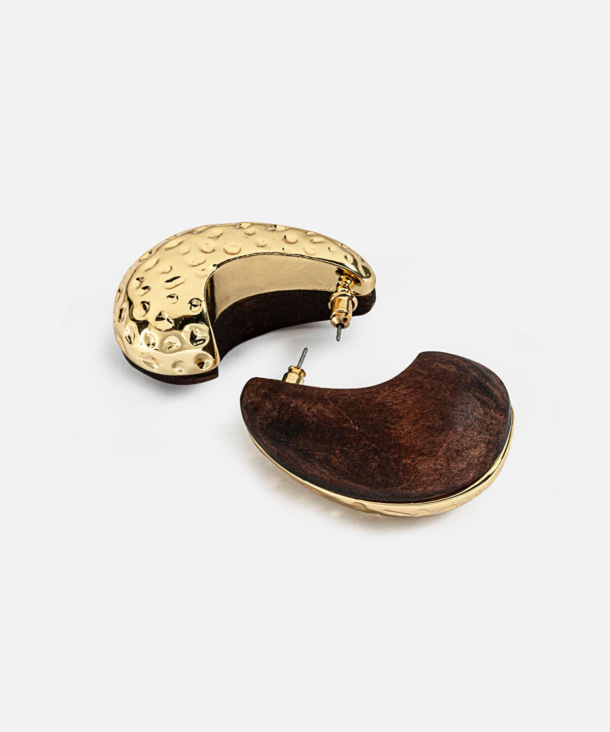 Textured Wood Element Earrings