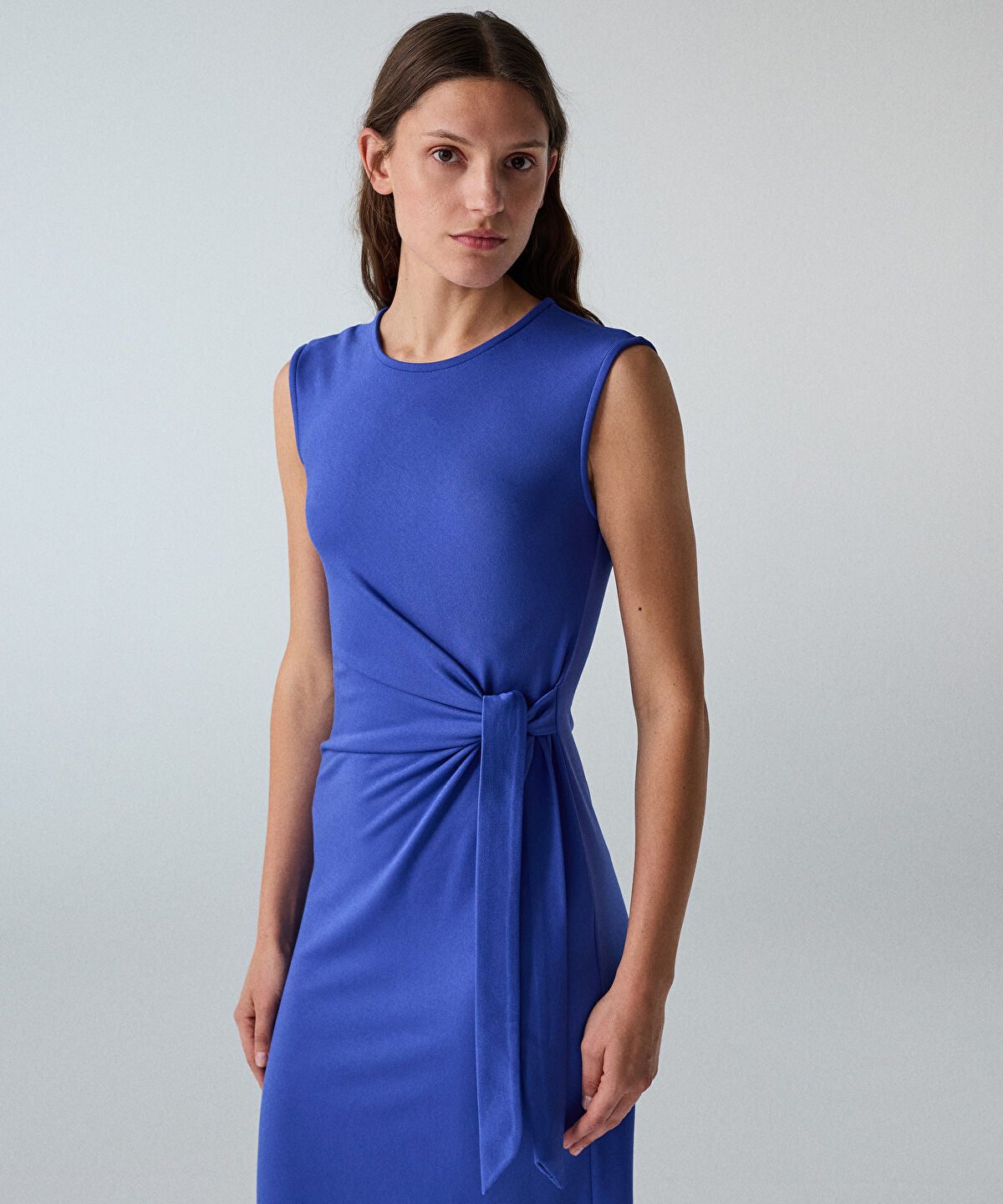 Tie-Waist Midi Dress