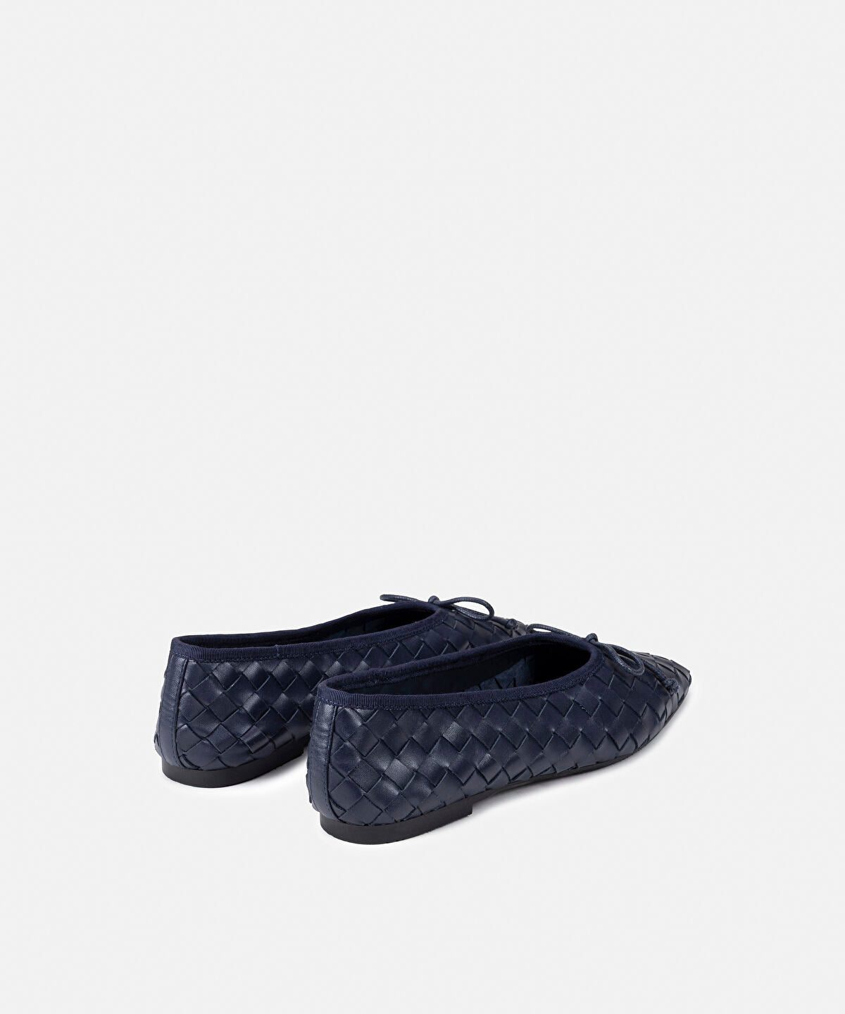 Woven Leather Ballet Flats