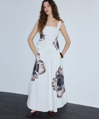 Beaded Floral Maxi Skirt