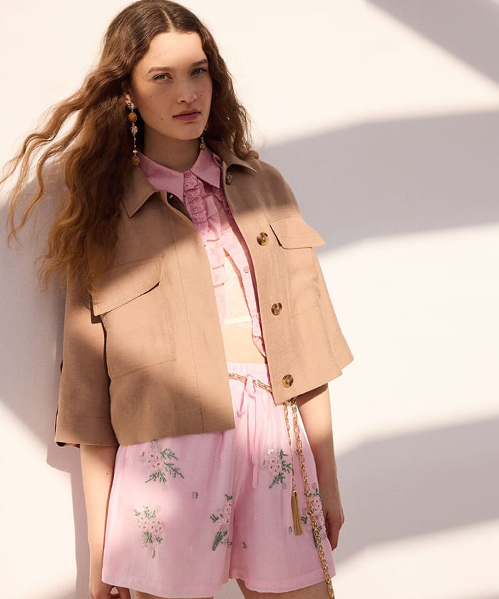 Balloon Hem Jacket
