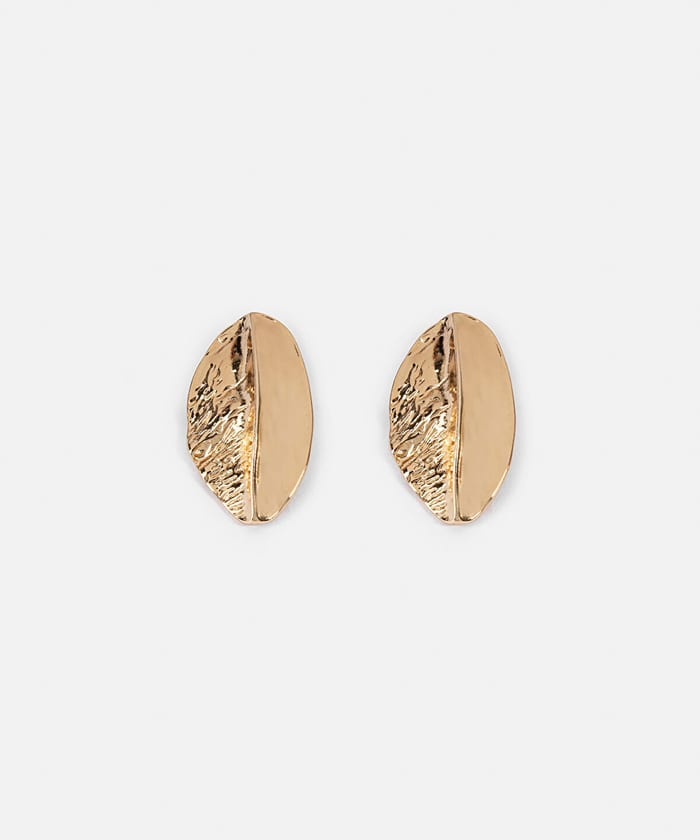 Contrast Texture Metal Earrings