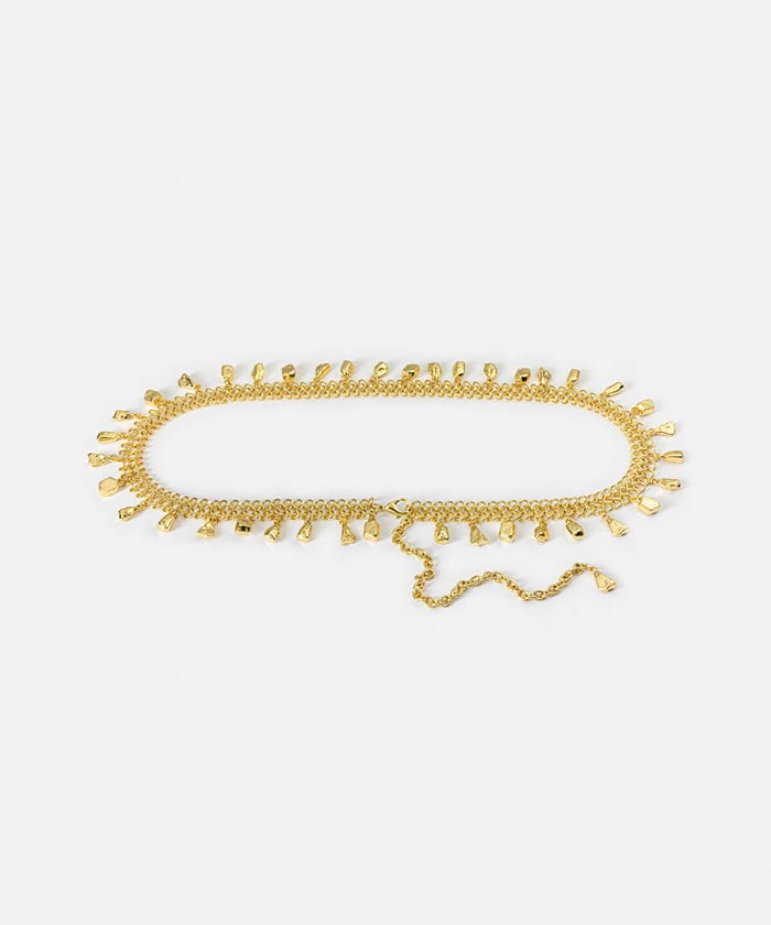 Dangling Detail Metal Belt