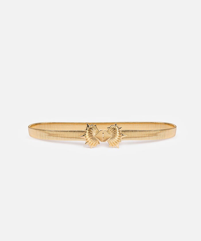 Metal Seashell Buckle Belt