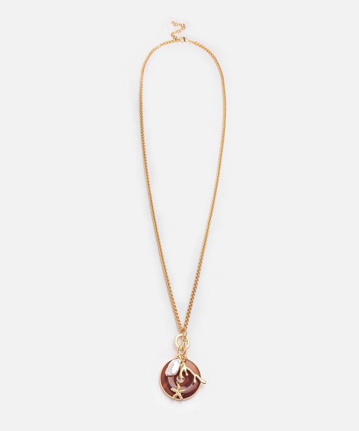 Mixed Pendant Long Chain Necklace