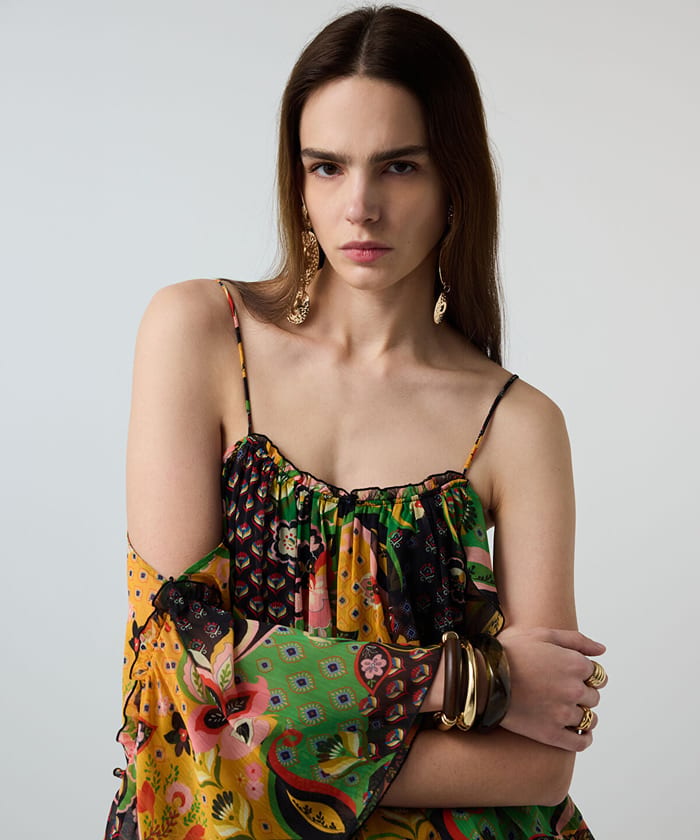 Printed Chiffon Blouse