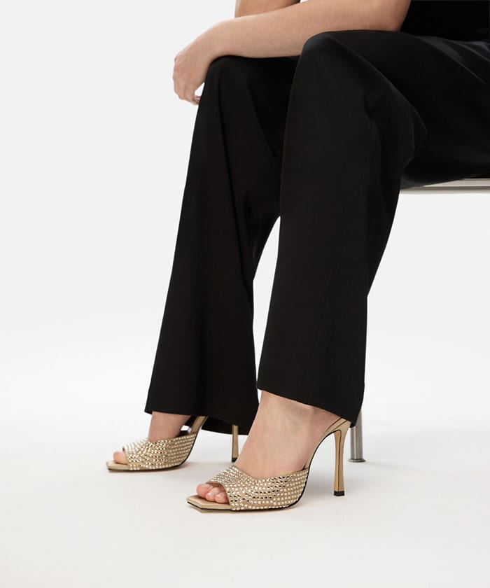 Rhinestone Embellished Heels